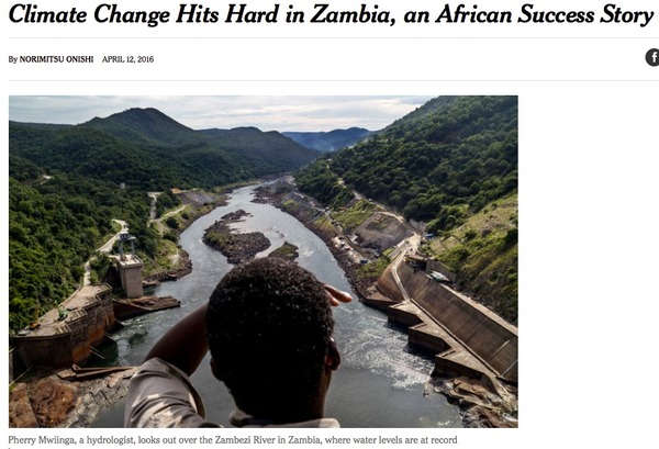 Climate Change Hits Hard in Zambia, an African Success Story